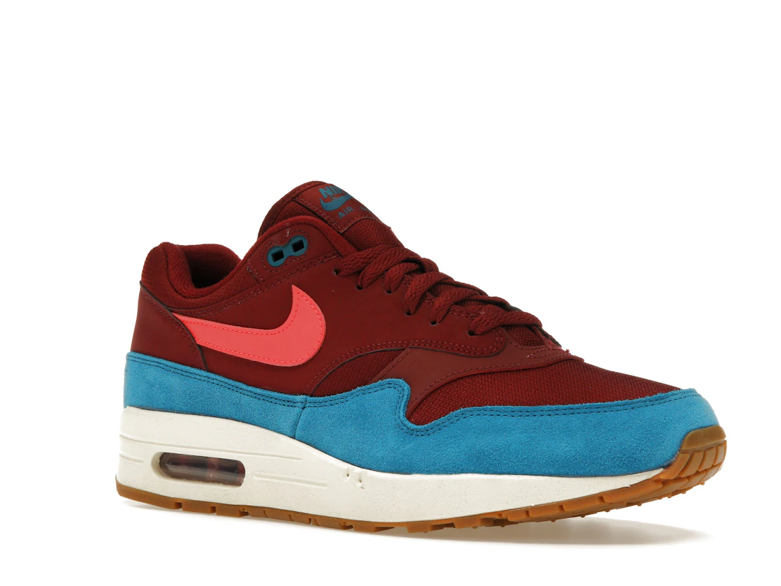 Vue 5 de Nike Air Max 1 Team Red Green Abyss