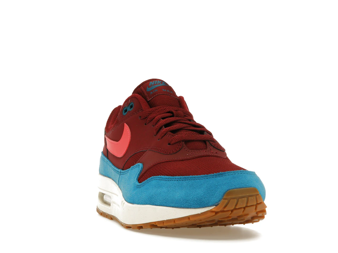 Vue 8 de Nike Air Max 1 Team Red Green Abyss