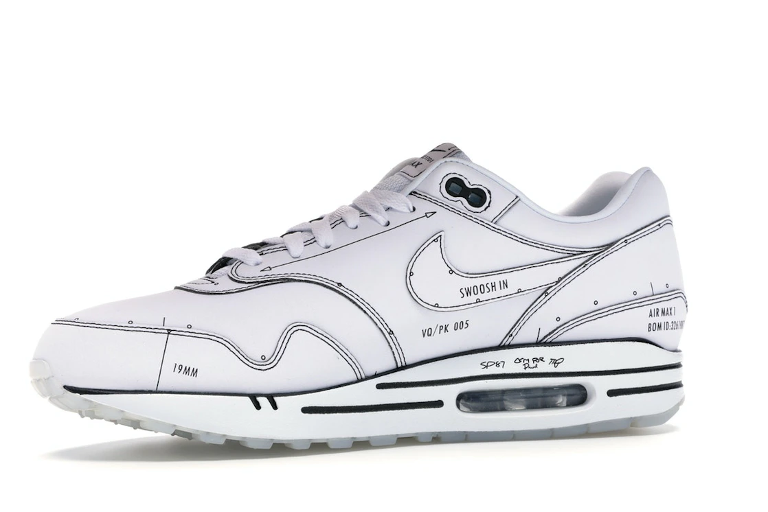 Vue 17 de Nike Air Max 1 Tinker Schematic