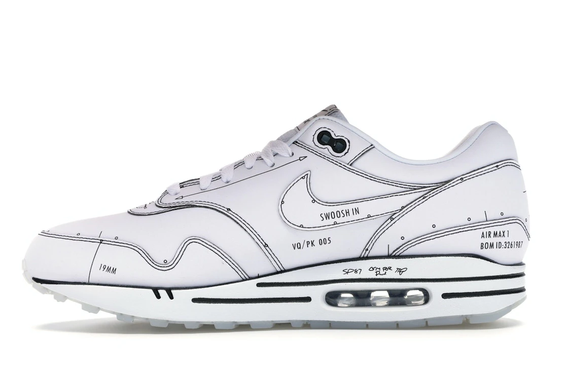 Vue 19 de Nike Air Max 1 Tinker Schematic