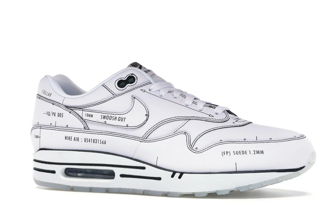 Vue 3 de Nike Air Max 1 Tinker Schematic