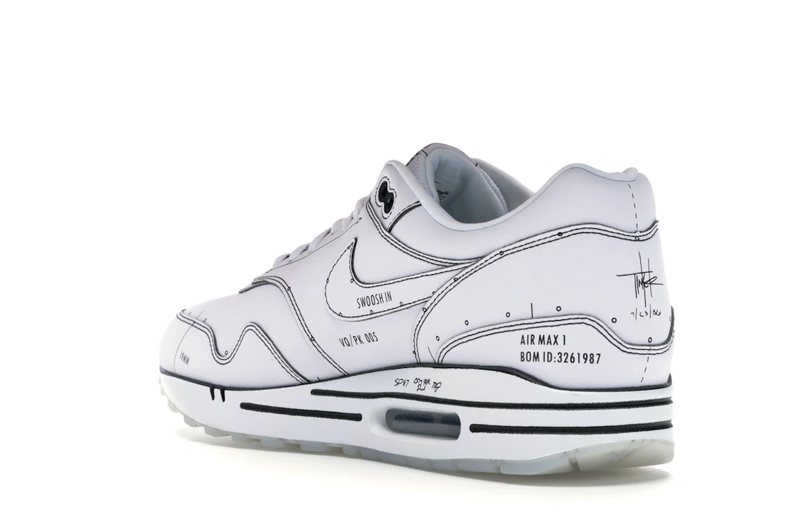 Vue 24 de Nike Air Max 1 Tinker Schematic