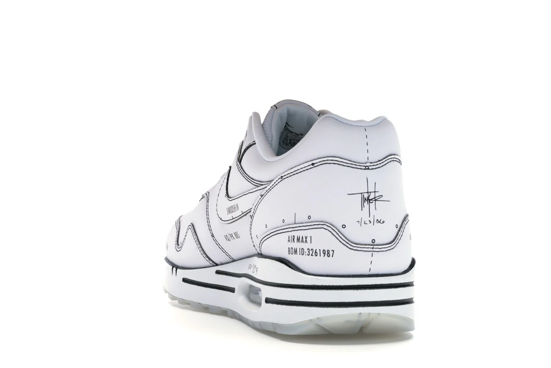 Vue 26 de Nike Air Max 1 Tinker Schematic