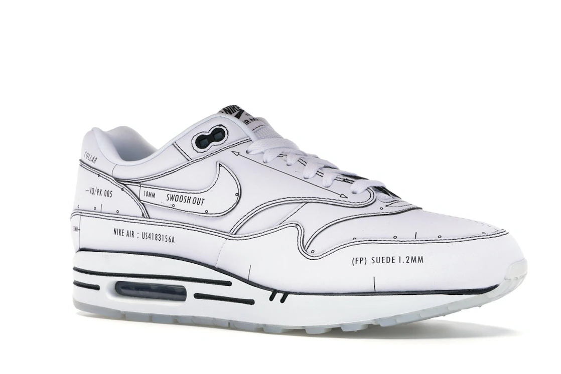 Vue 4 de Nike Air Max 1 Tinker Schematic