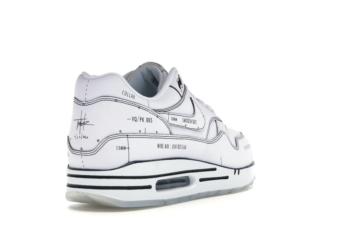 Vue 31 de Nike Air Max 1 Tinker Schematic