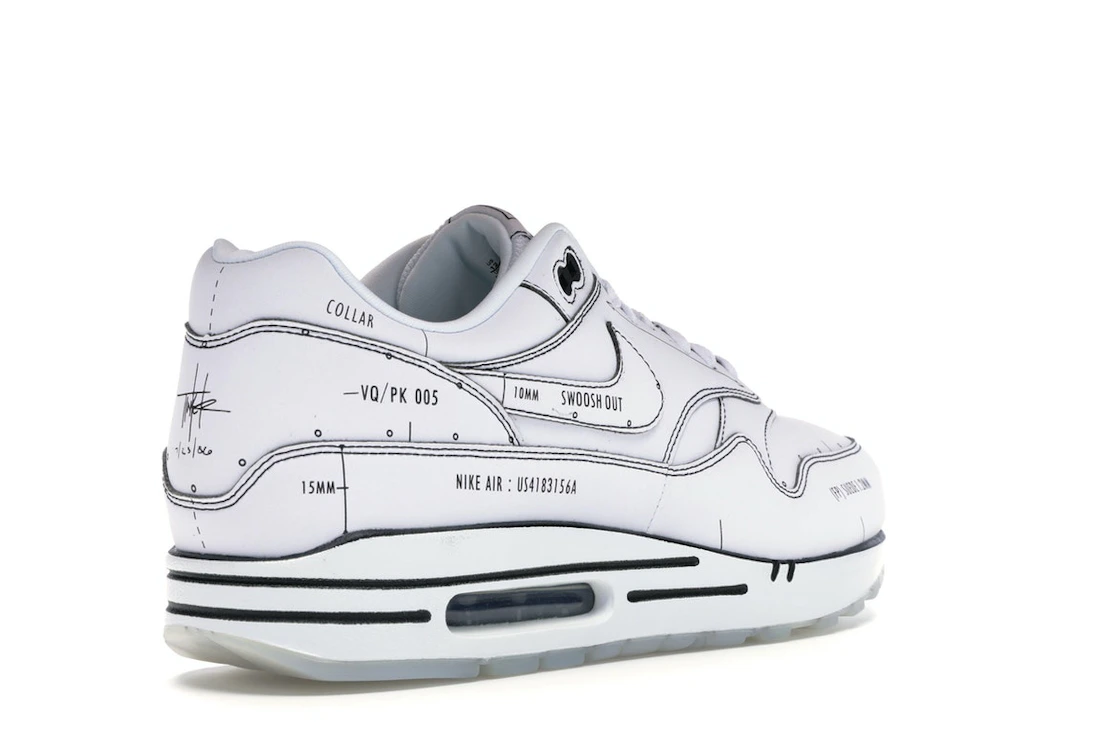 Vue 32 de Nike Air Max 1 Tinker Schematic