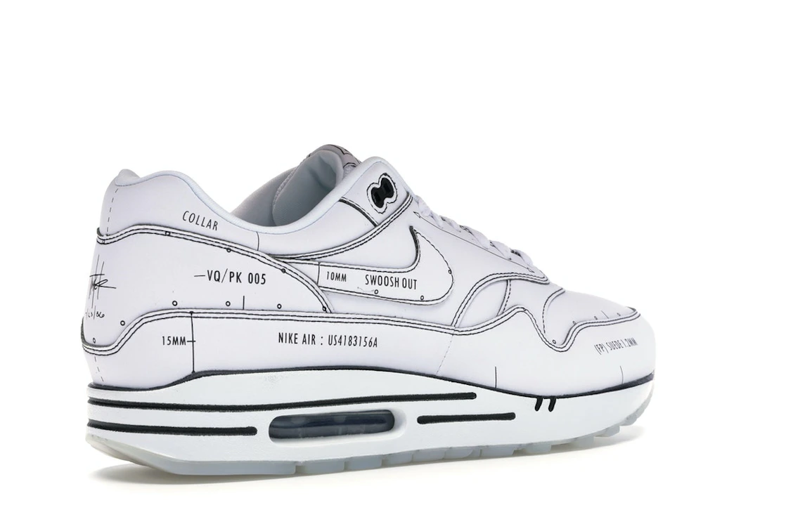 Vue 33 de Nike Air Max 1 Tinker Schematic