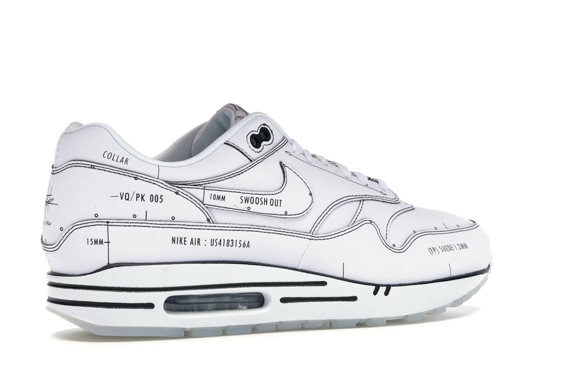 Vue 34 de Nike Air Max 1 Tinker Schematic