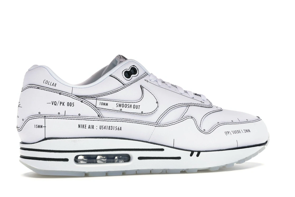 Vue 35 de Nike Air Max 1 Tinker Schematic