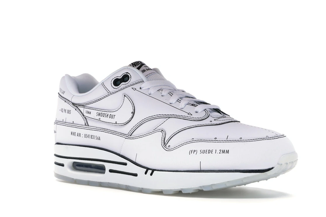 Vue 5 de Nike Air Max 1 Tinker Schematic