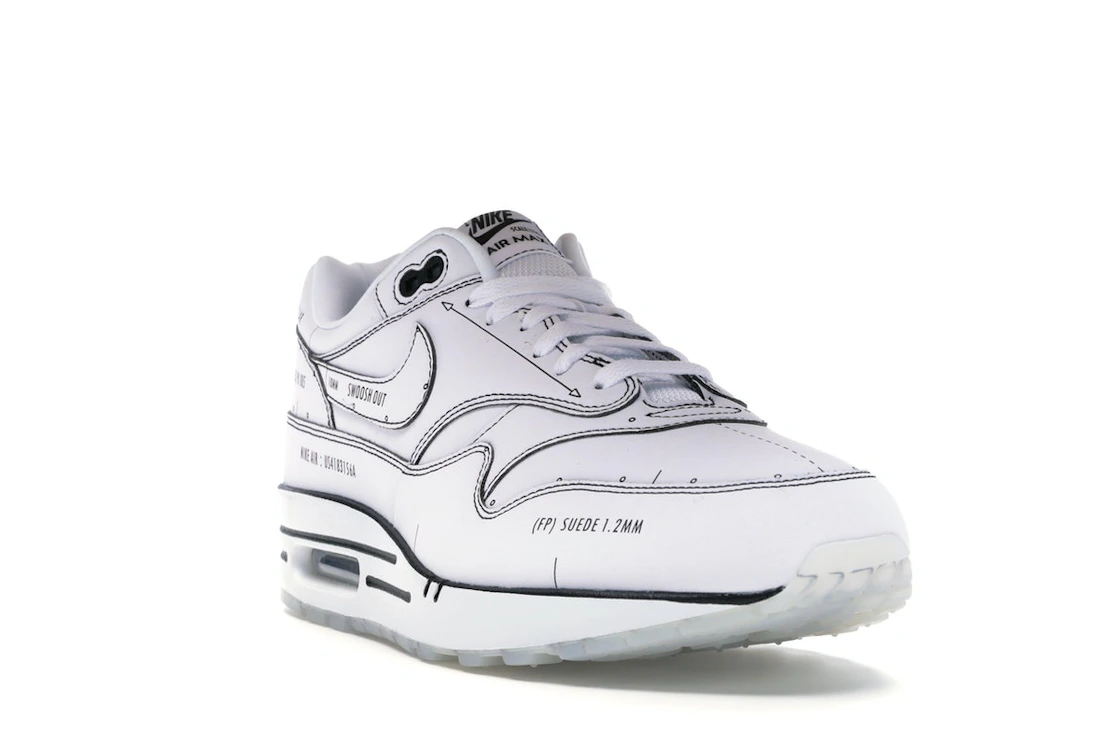 Vue 7 de Nike Air Max 1 Tinker Schematic