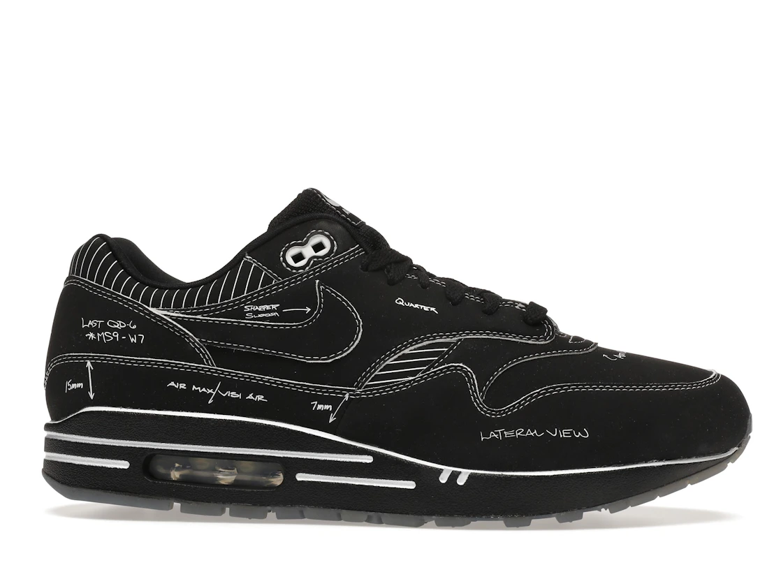 Vue 2 de Nike Air Max 1 Tinker Sketch to Shelf Black
