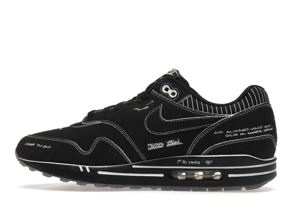 Vue 20 de Nike Air Max 1 Tinker Sketch to Shelf Black