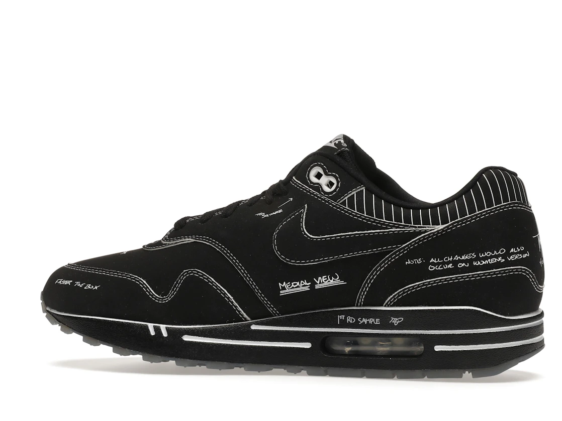 Vue 21 de Nike Air Max 1 Tinker Sketch to Shelf Black