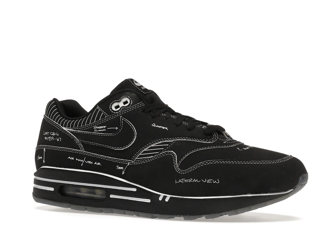 Vue 4 de Nike Air Max 1 Tinker Sketch to Shelf Black