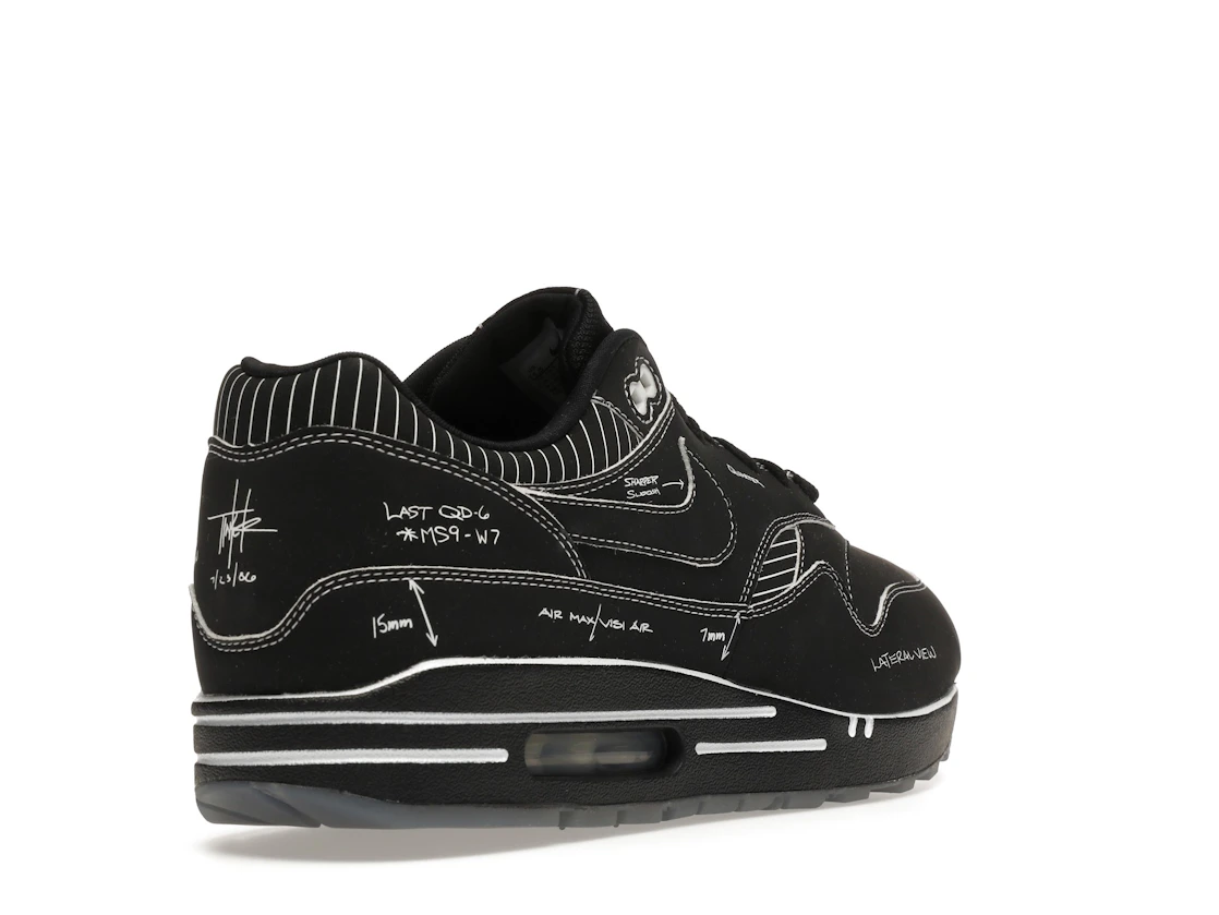 Vue 32 de Nike Air Max 1 Tinker Sketch to Shelf Black