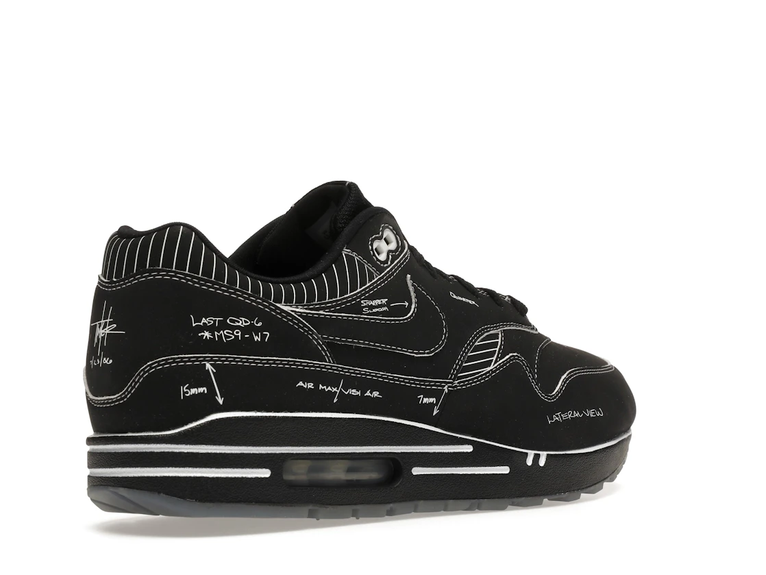 Vue 33 de Nike Air Max 1 Tinker Sketch to Shelf Black