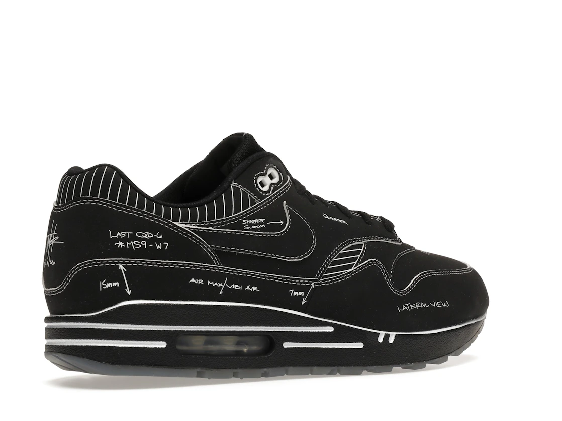 Vue 34 de Nike Air Max 1 Tinker Sketch to Shelf Black