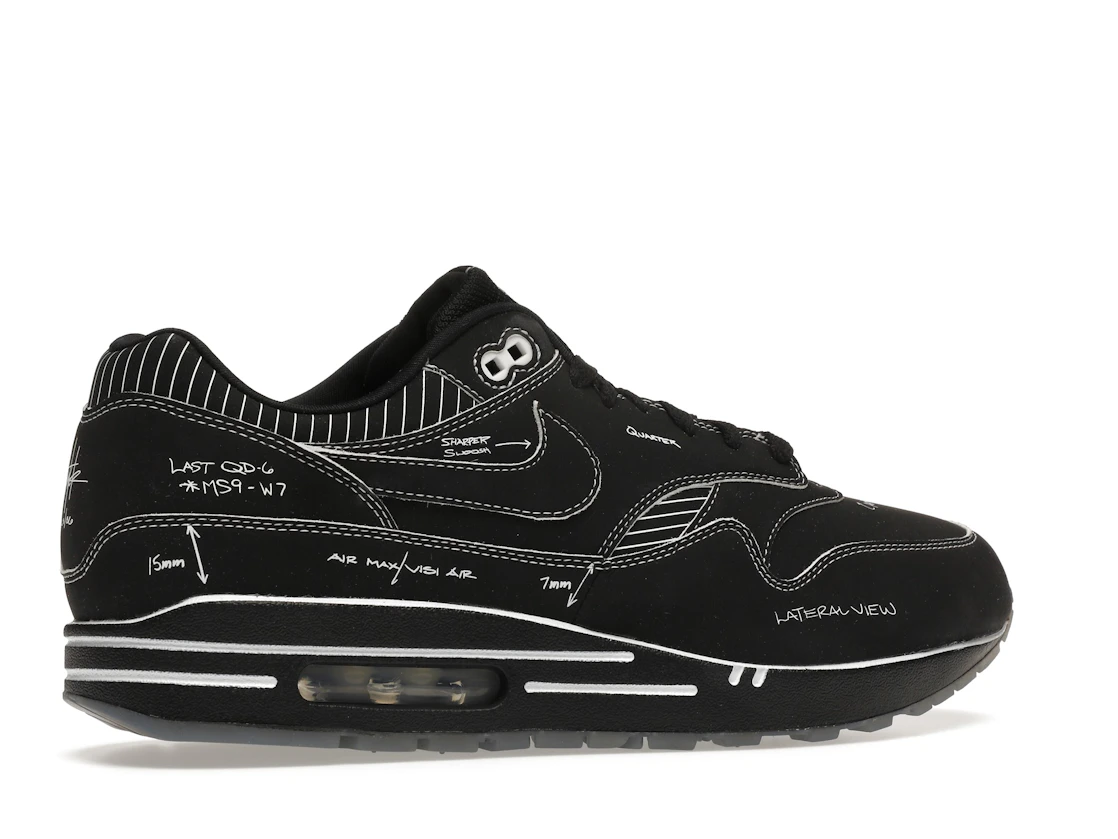 Vue 35 de Nike Air Max 1 Tinker Sketch to Shelf Black