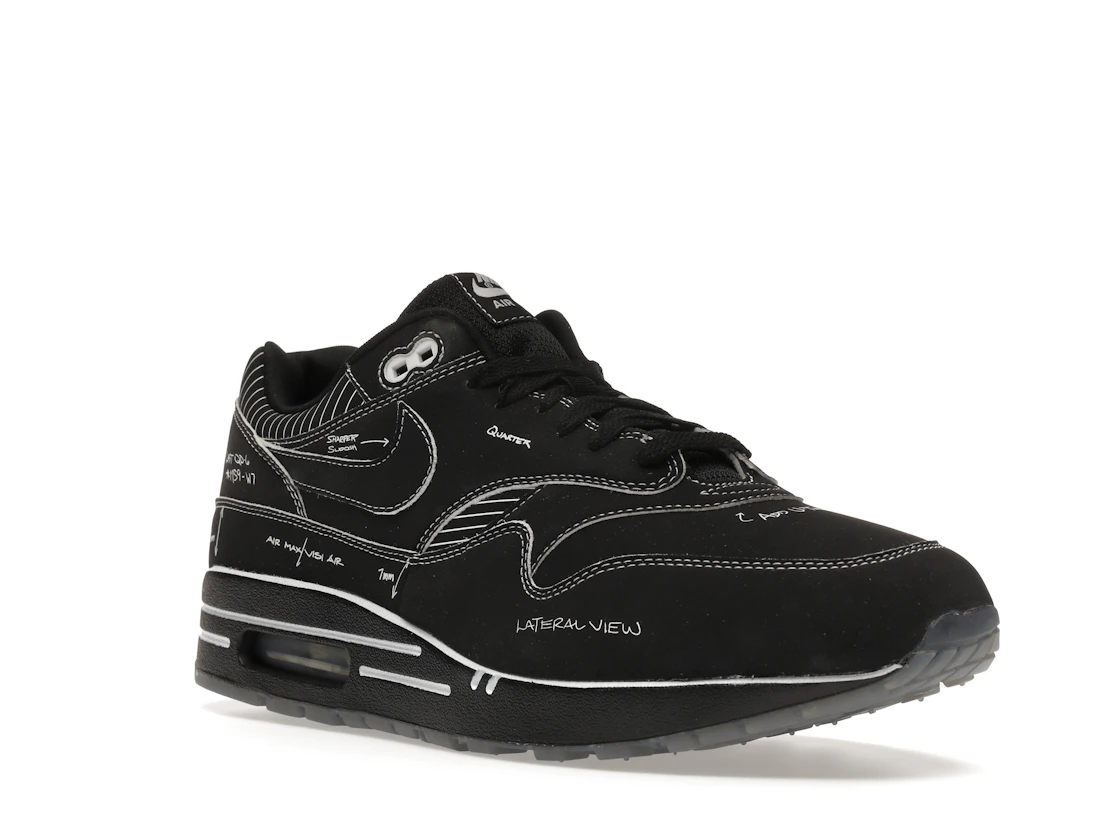Vue 6 de Nike Air Max 1 Tinker Sketch to Shelf Black