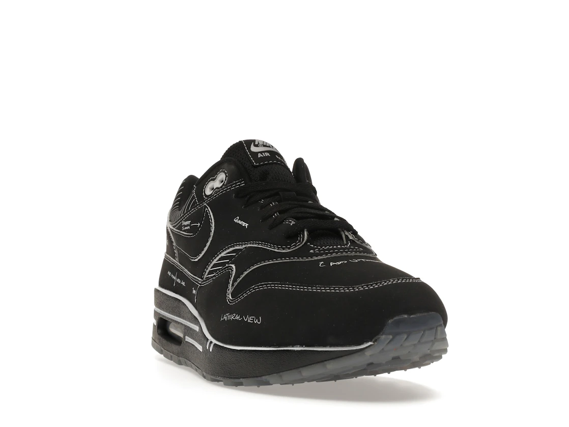 Vue 8 de Nike Air Max 1 Tinker Sketch to Shelf Black