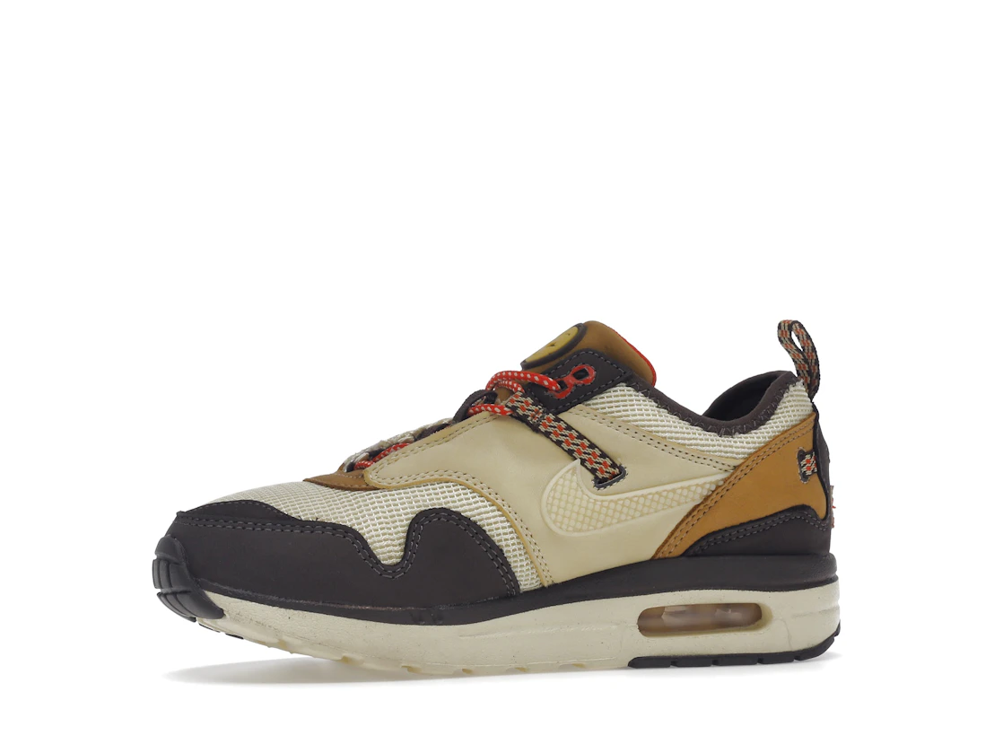 Vue 17 de Nike Air Max 1 Travis Scott Cactus Jack Baroque Brown (PS)