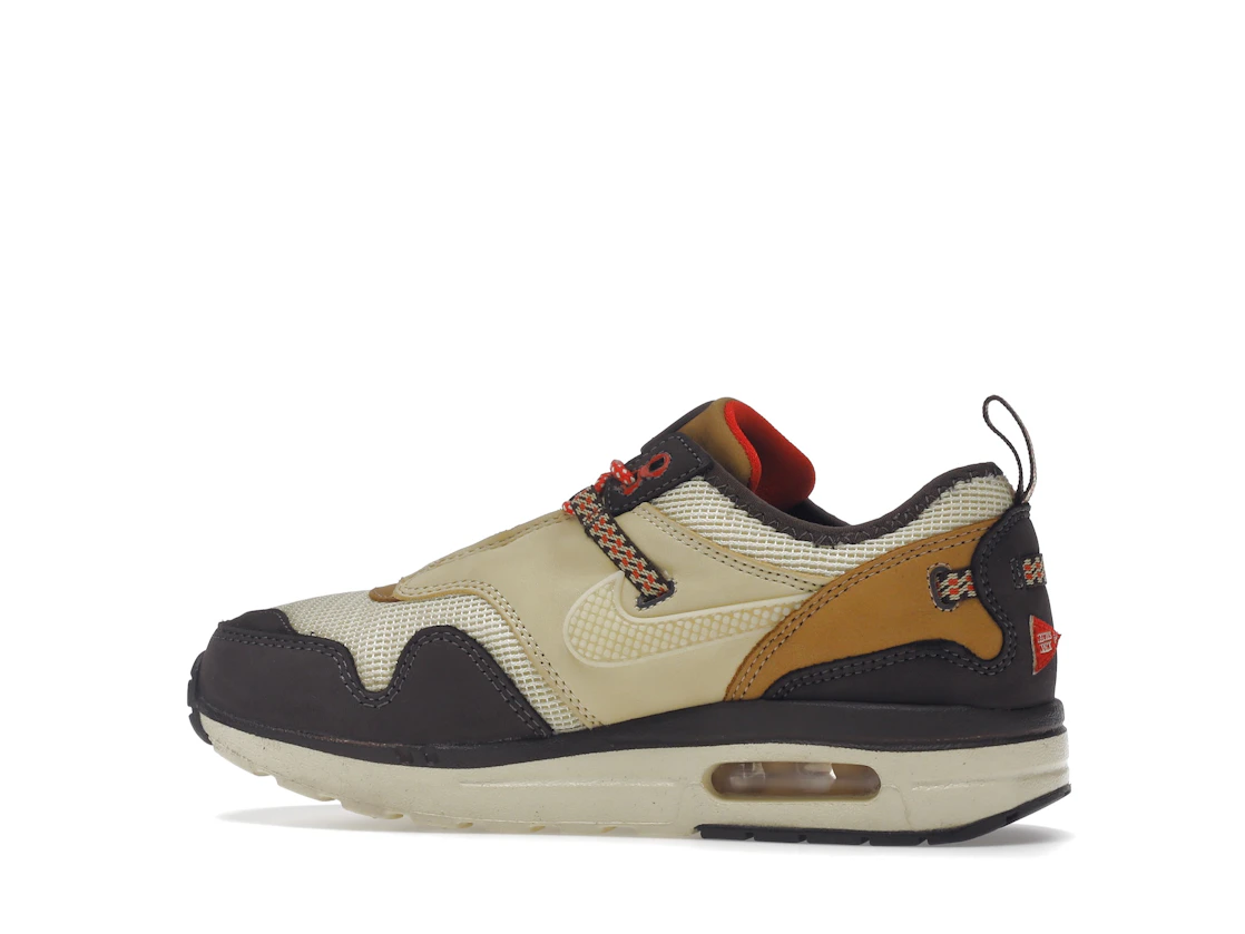 Vue 21 de Nike Air Max 1 Travis Scott Cactus Jack Baroque Brown (PS)