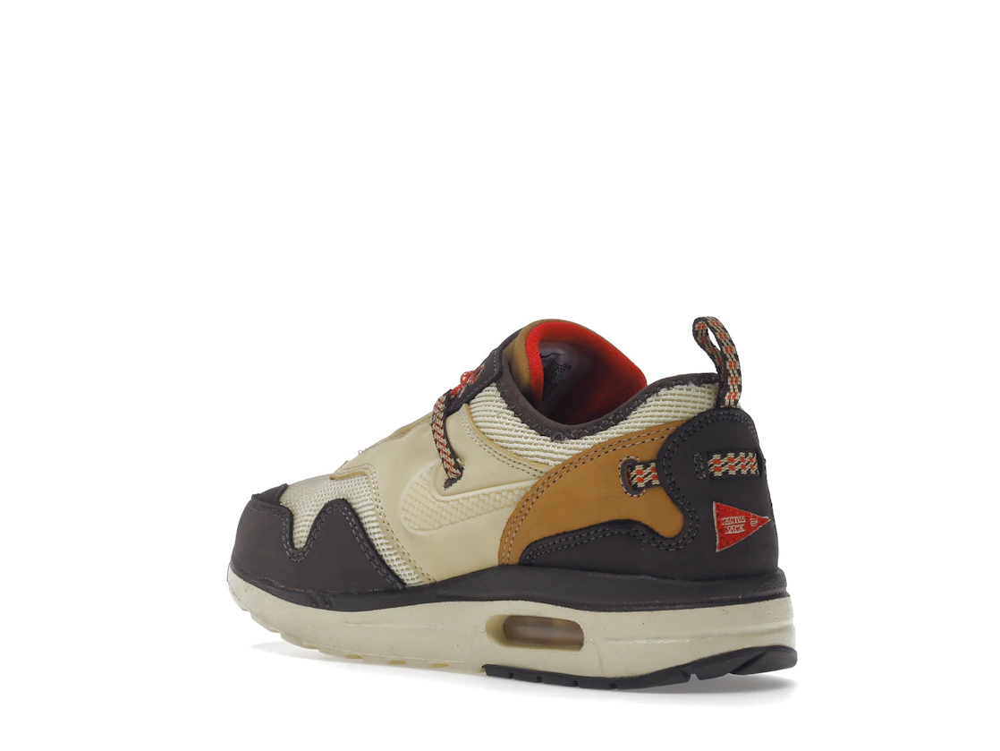 Vue 24 de Nike Air Max 1 Travis Scott Cactus Jack Baroque Brown (PS)