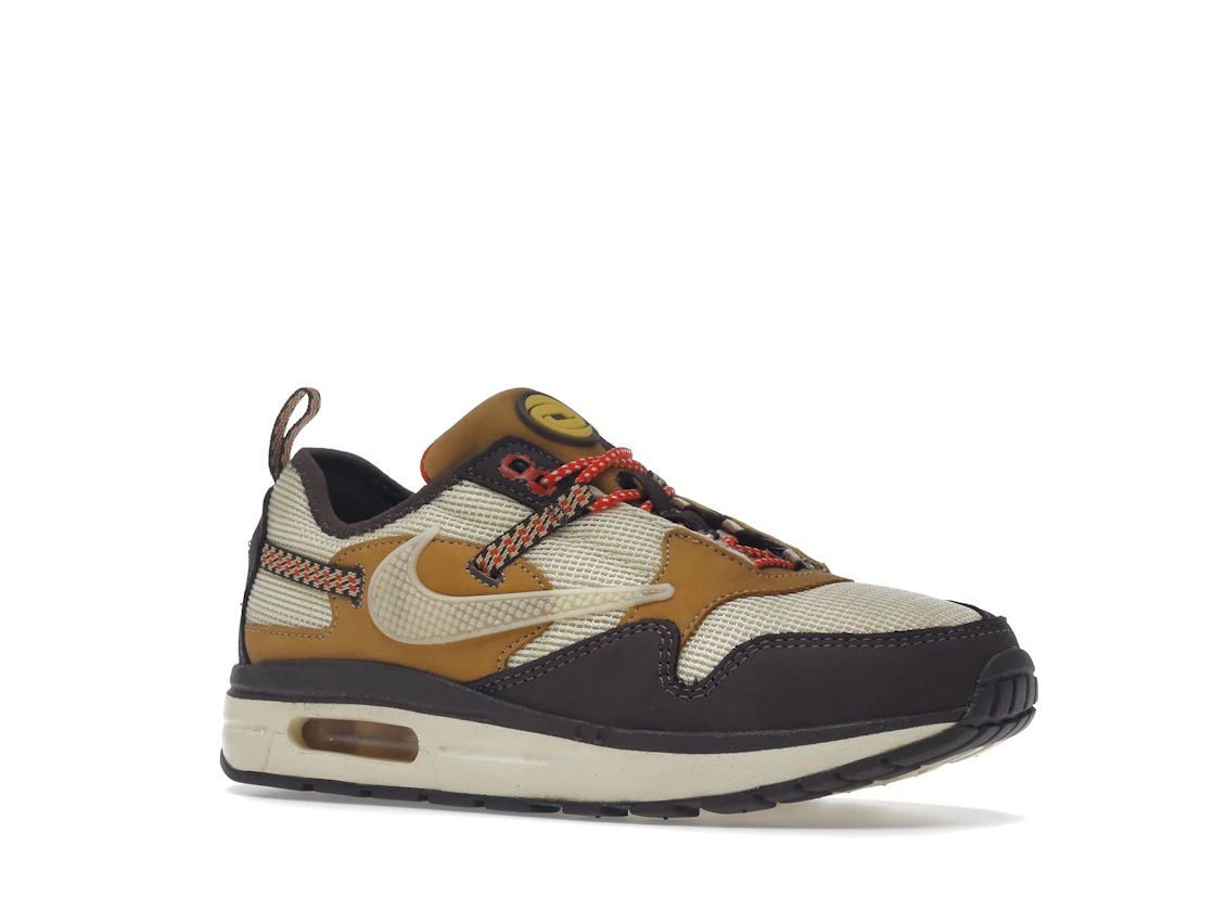 Vue 4 de Nike Air Max 1 Travis Scott Cactus Jack Baroque Brown (PS)