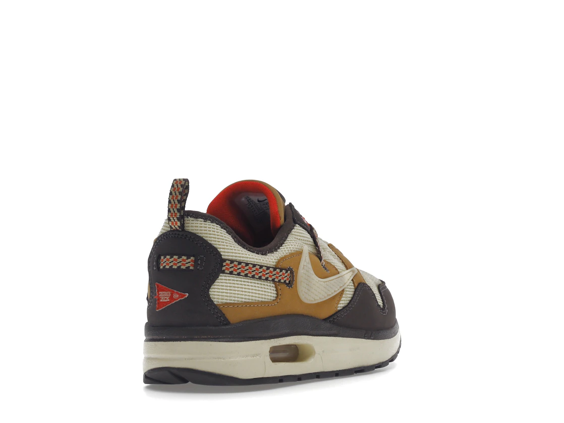 Vue 31 de Nike Air Max 1 Travis Scott Cactus Jack Baroque Brown (PS)