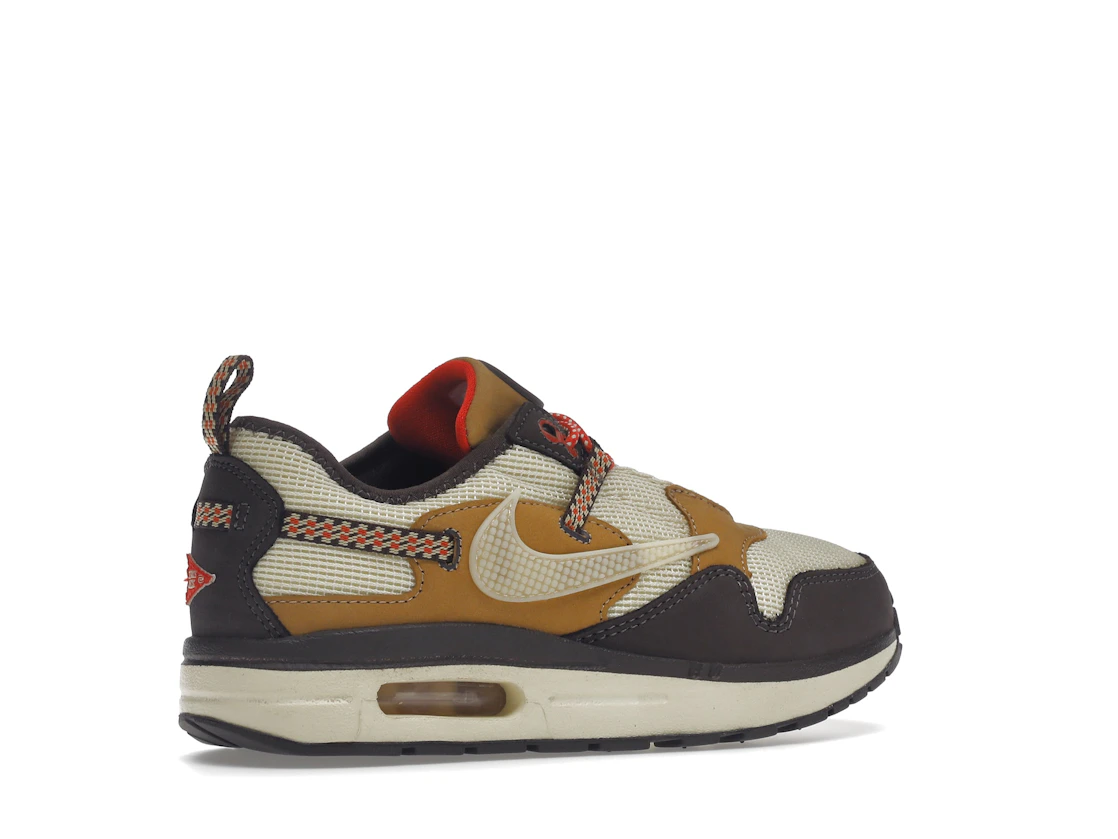 Vue 34 de Nike Air Max 1 Travis Scott Cactus Jack Baroque Brown (PS)