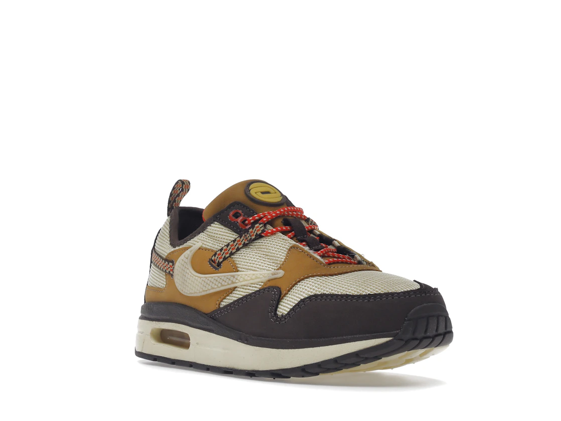 Vue 6 de Nike Air Max 1 Travis Scott Cactus Jack Baroque Brown (PS)