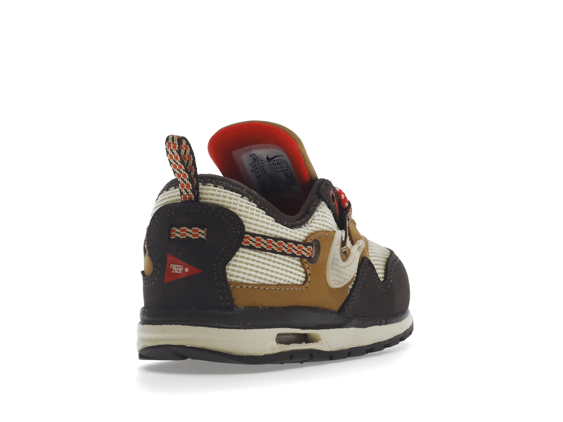 Vue 31 de Nike Air Max 1 Travis Scott Cactus Jack Baroque Brown (TD)