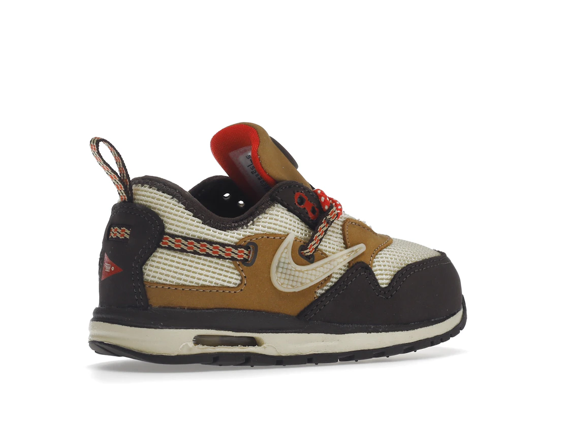 Vue 34 de Nike Air Max 1 Travis Scott Cactus Jack Baroque Brown (TD)
