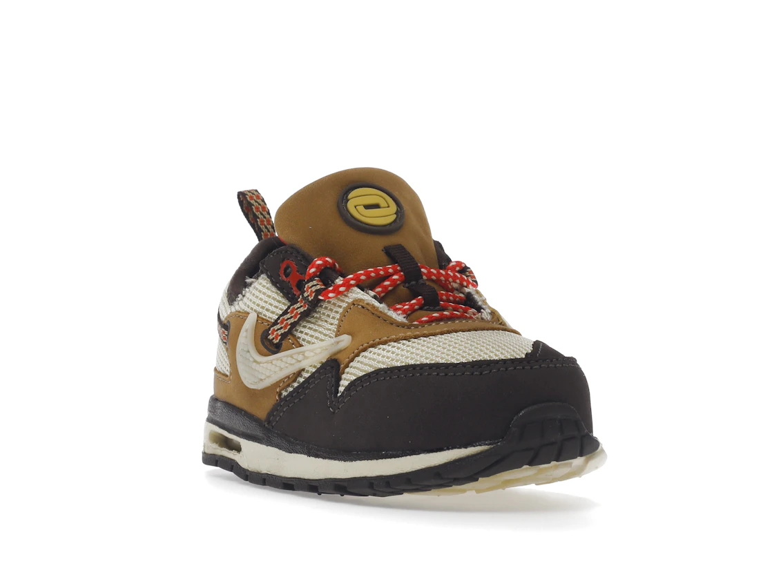 Vue 7 de Nike Air Max 1 Travis Scott Cactus Jack Baroque Brown (TD)