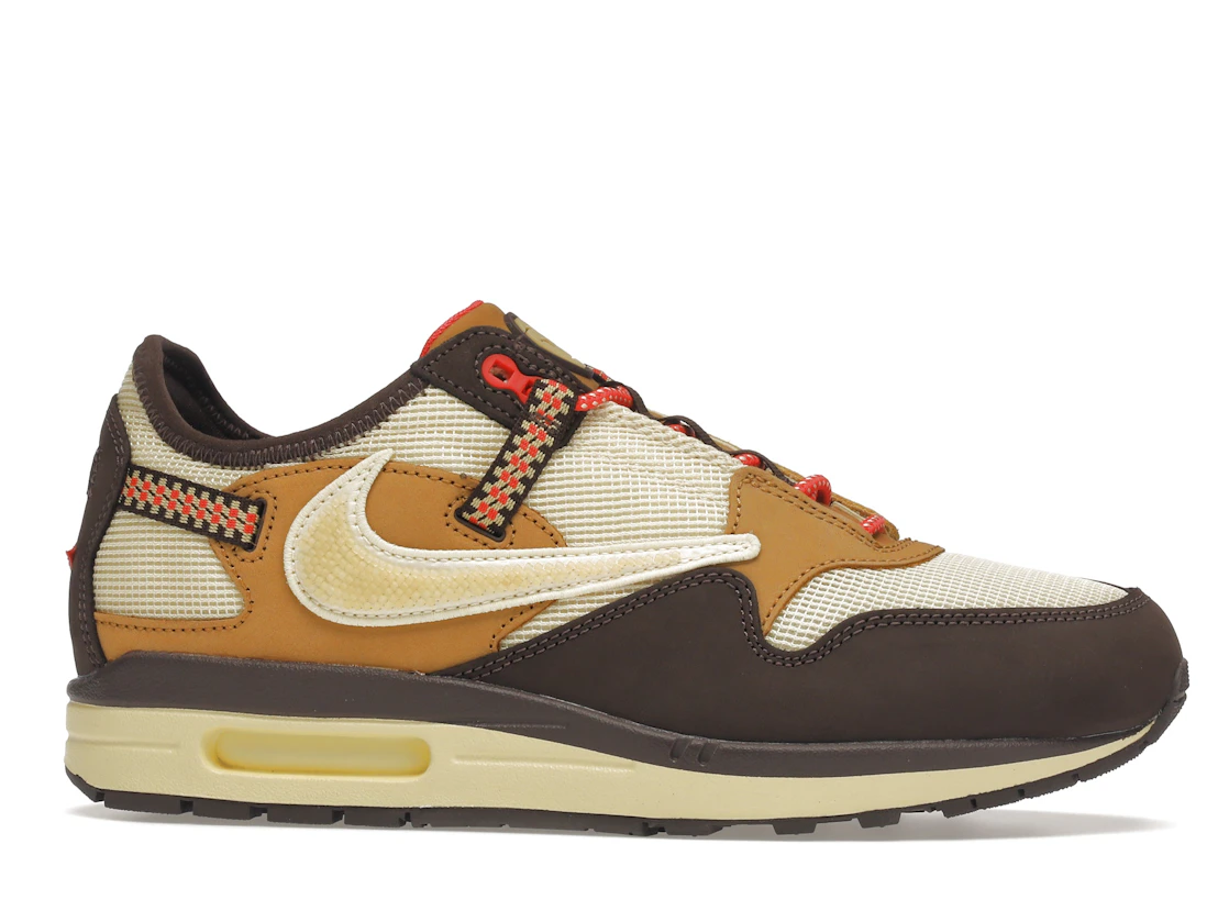 Vue 2 de Nike Air Max 1 Travis Scott Cactus Jack Baroque Brown