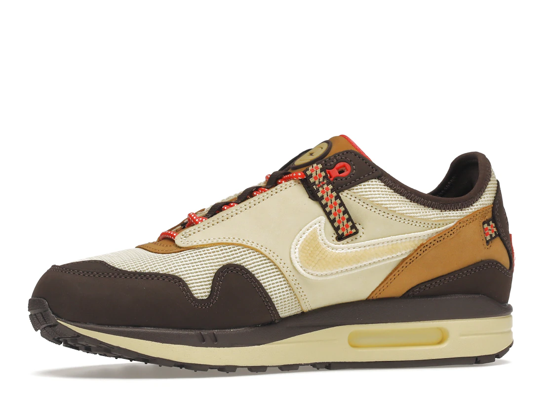 Vue 17 de Nike Air Max 1 Travis Scott Cactus Jack Baroque Brown
