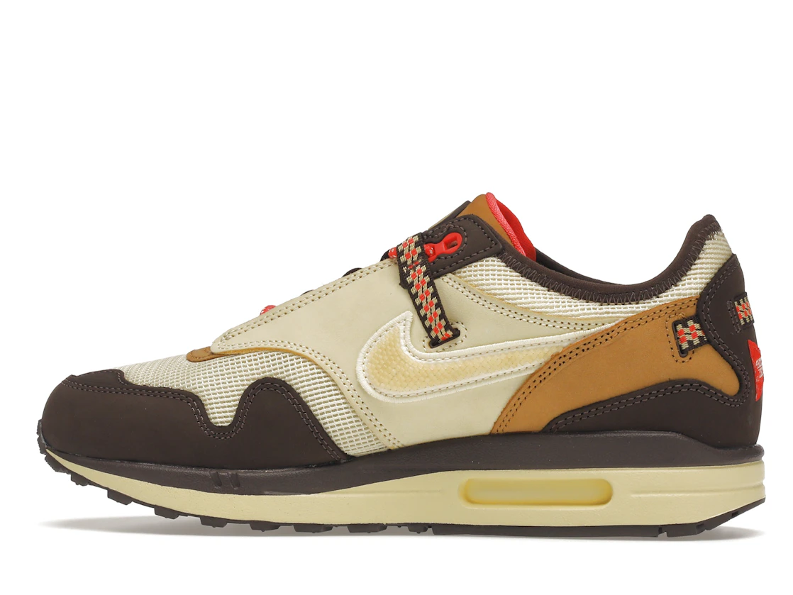 Vue 20 de Nike Air Max 1 Travis Scott Cactus Jack Baroque Brown