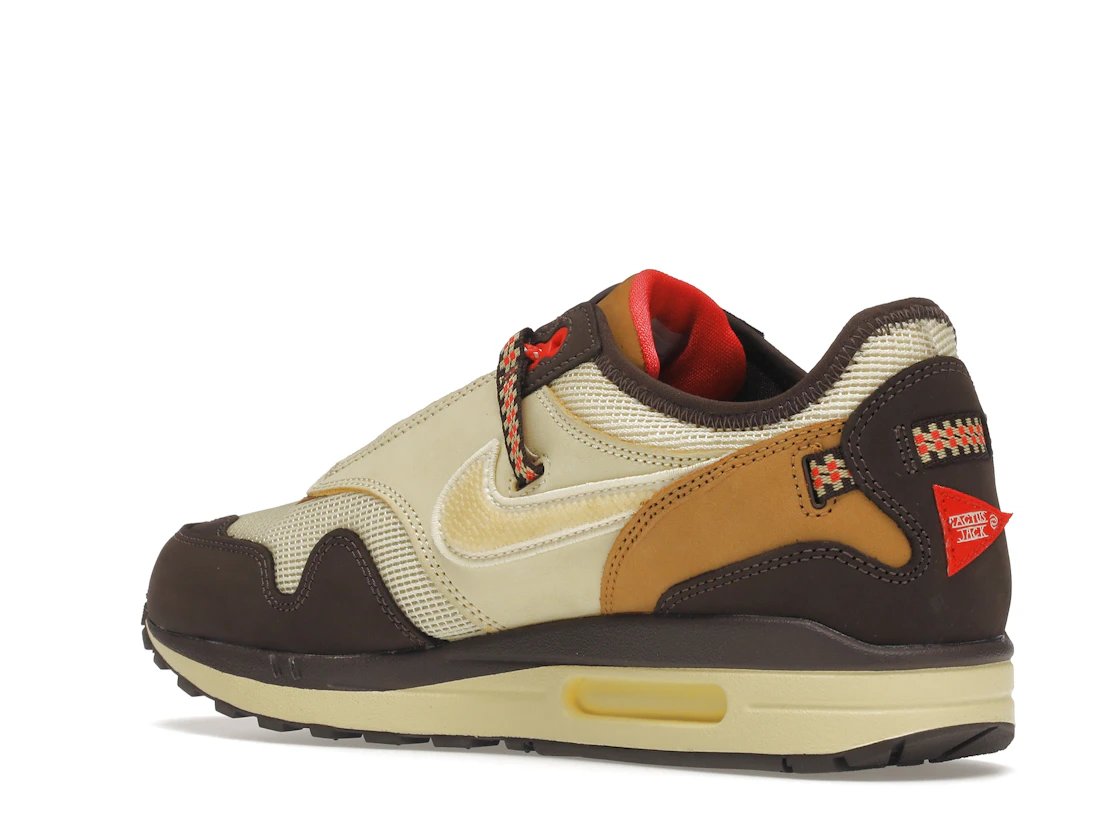 Vue 23 de Nike Air Max 1 Travis Scott Cactus Jack Baroque Brown
