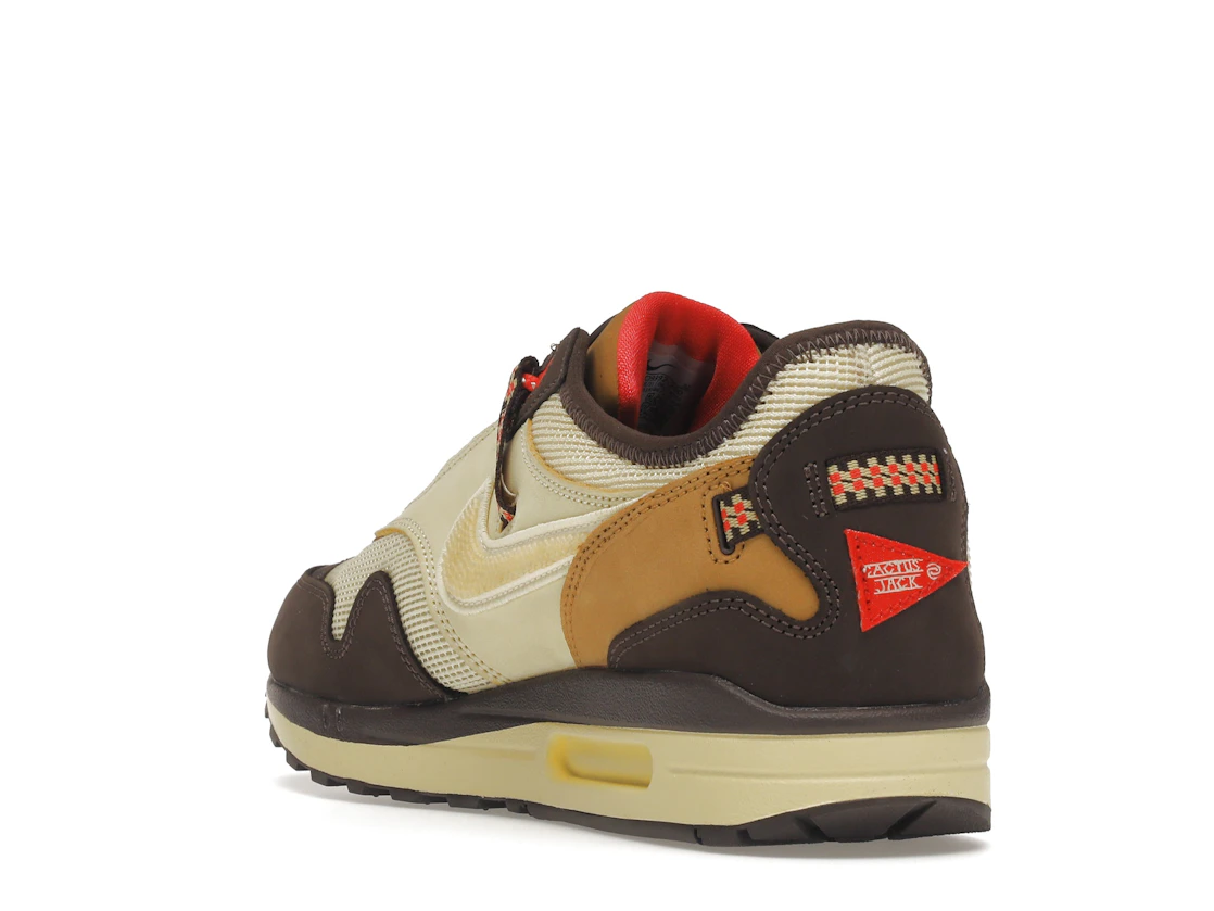 Vue 25 de Nike Air Max 1 Travis Scott Cactus Jack Baroque Brown