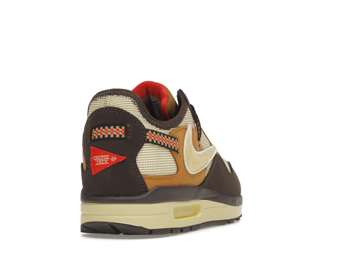 Vue 30 de Nike Air Max 1 Travis Scott Cactus Jack Baroque Brown