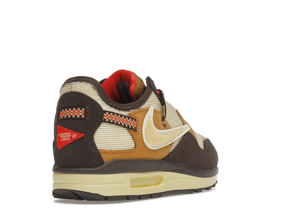 Vue 31 de Nike Air Max 1 Travis Scott Cactus Jack Baroque Brown