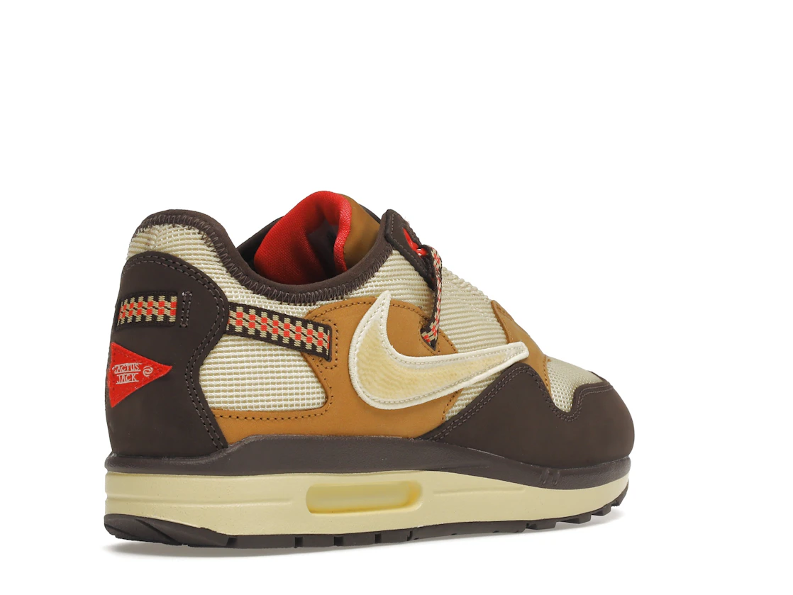 Vue 32 de Nike Air Max 1 Travis Scott Cactus Jack Baroque Brown