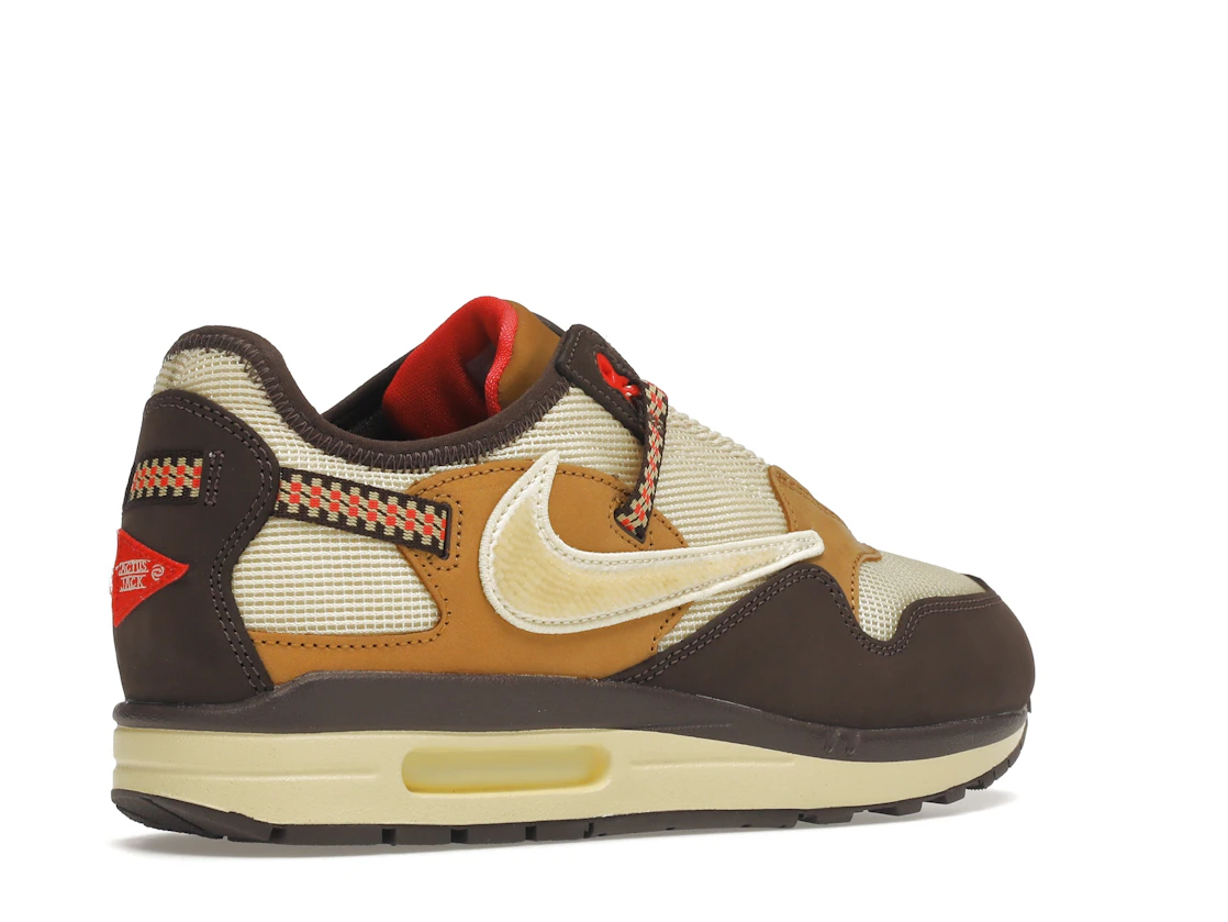 Vue 33 de Nike Air Max 1 Travis Scott Cactus Jack Baroque Brown