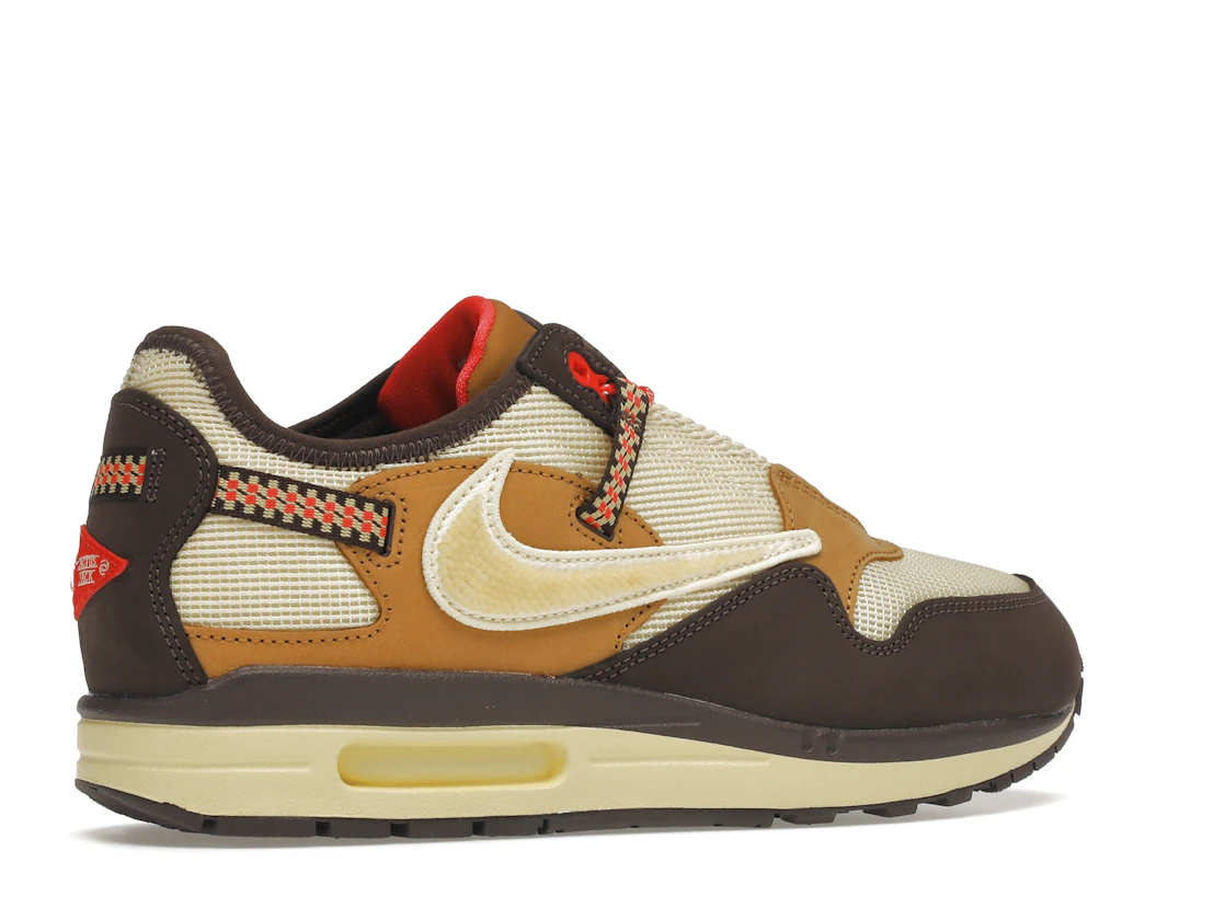 Vue 34 de Nike Air Max 1 Travis Scott Cactus Jack Baroque Brown
