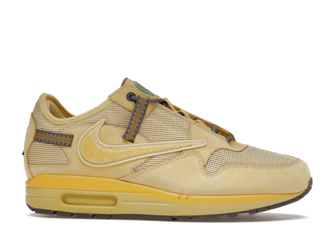 Vue 2 de Nike Air Max 1 Travis Scott Cactus Jack Saturn Gold