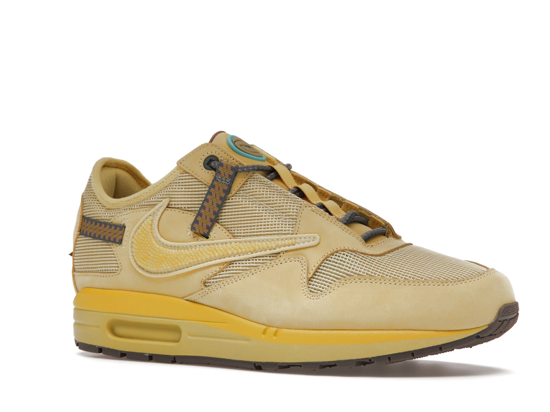 Vue 4 de Nike Air Max 1 Travis Scott Cactus Jack Saturn Gold