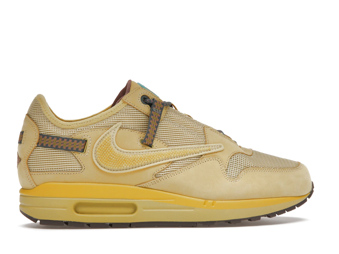 Vue 36 de Nike Air Max 1 Travis Scott Cactus Jack Saturn Gold