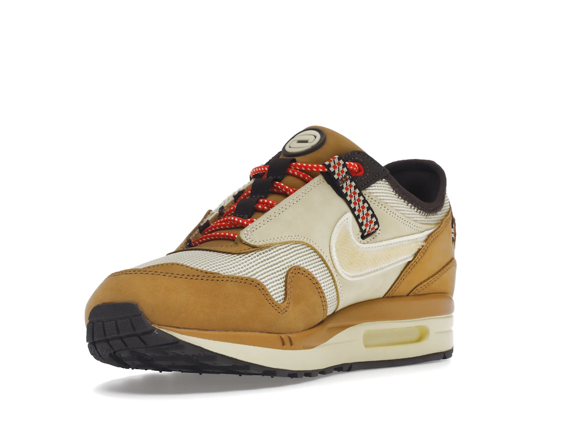 Vue 14 de Nike Air Max 1 Travis Scott Cactus Jack Wheat Lemon Drop
