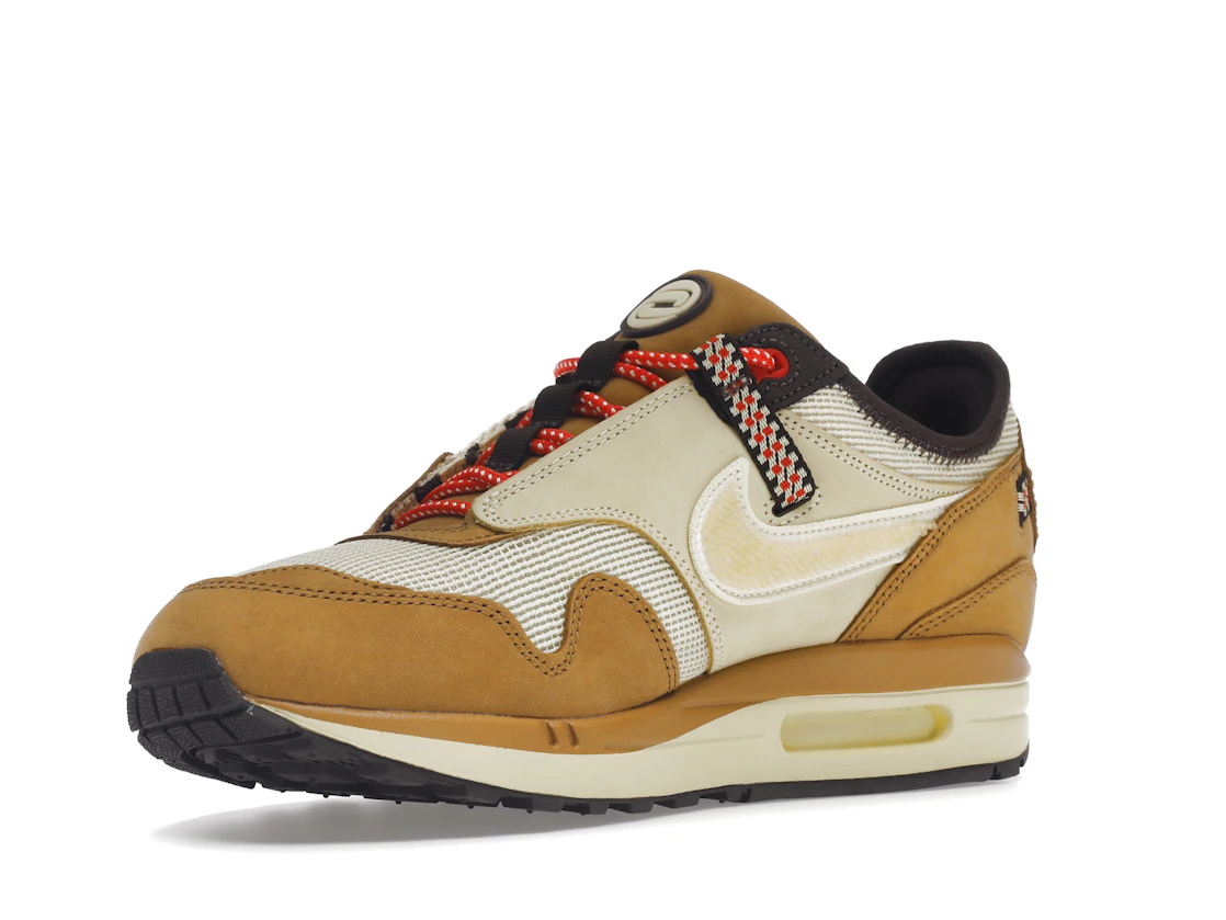 Vue 15 de Nike Air Max 1 Travis Scott Cactus Jack Wheat Lemon Drop